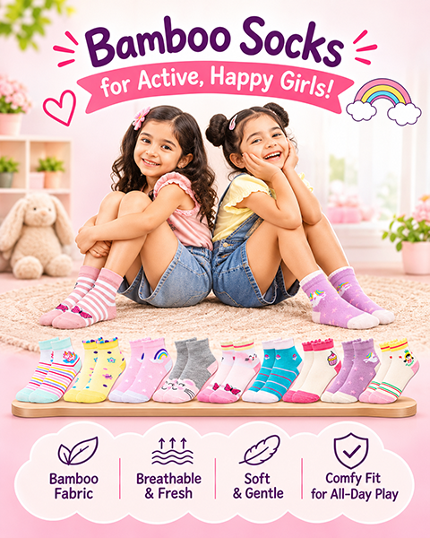 Raremint Girls Fun Socks | Pack of 10