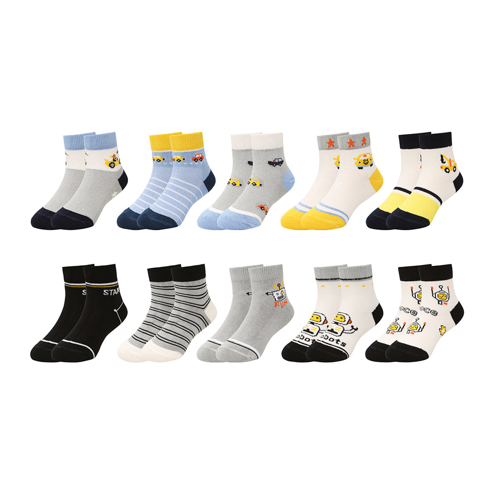 RareMint Collection | Premium Bamboo Socks for Kids | Pack of 10