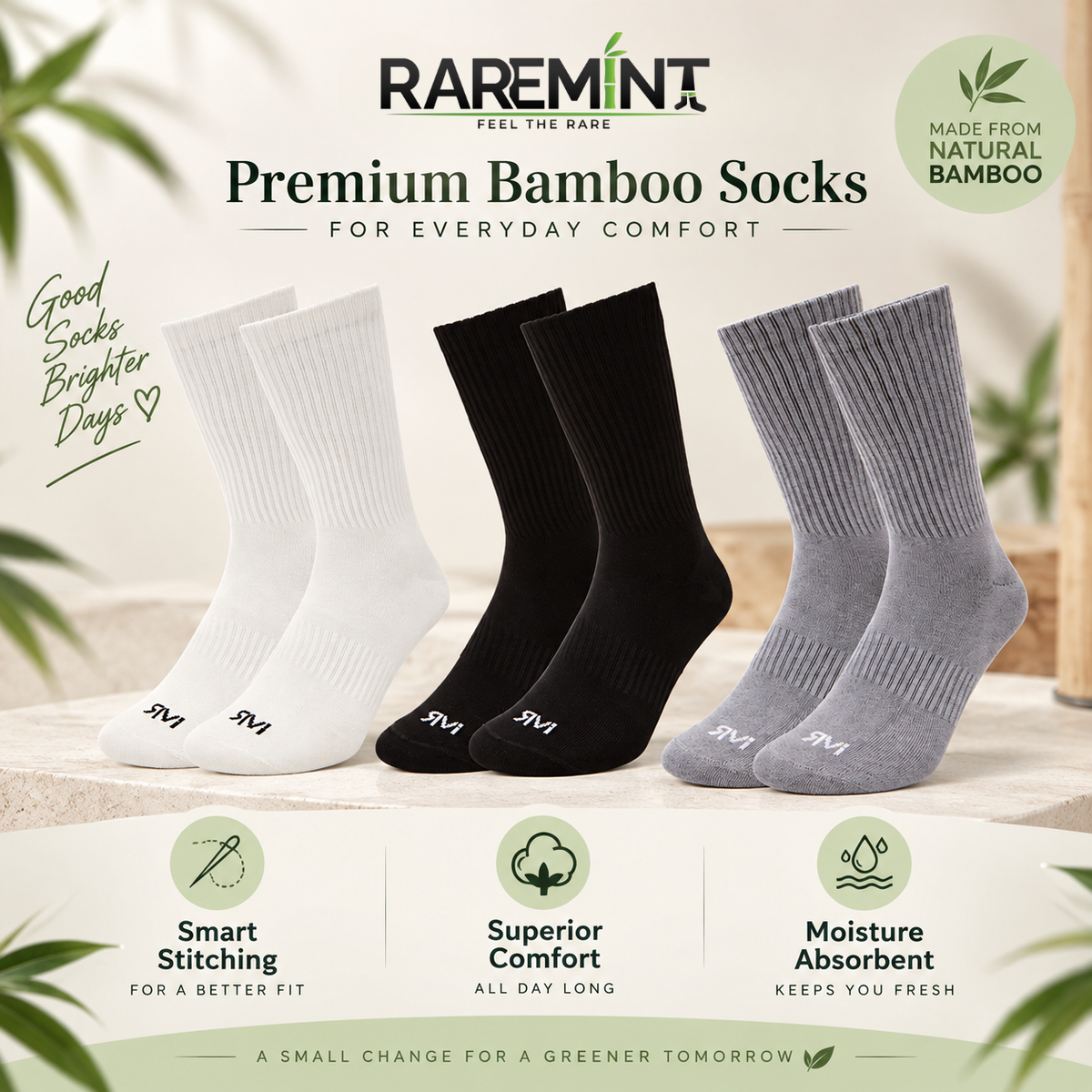 RareMint Crew Length Apex Collection Pack of 4